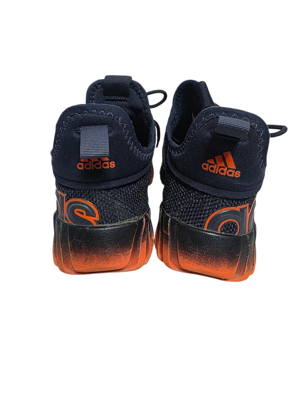 Adidas FortaRun Unisex Kids Athletic Sneakers Black/Orange US 7 - Picture 3 of 6